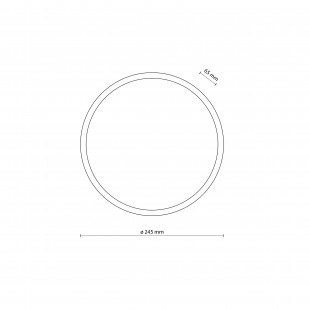 Kinkiet okrągły / plafon zewnętrzny Sferis LED 3000K IP54 24,5cm czarny TK Lighting
