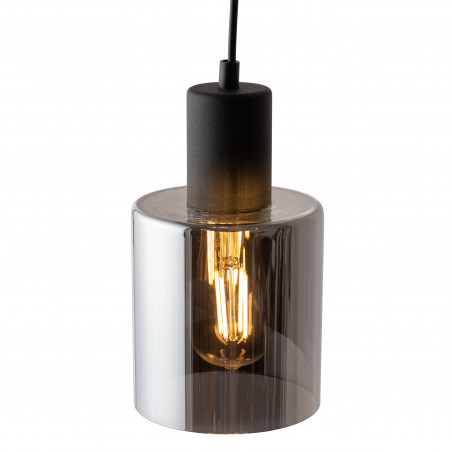 Lampa szklana wisząca Sierra 12cm grafit lustrzany / czarny TK Lighting
