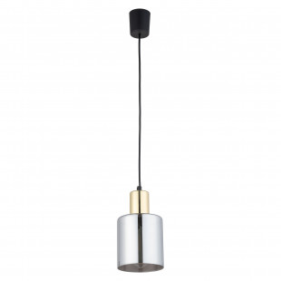 Lampa szklana wisząca Sierra 12cm grafit lustrzany / złoty TK Lighting