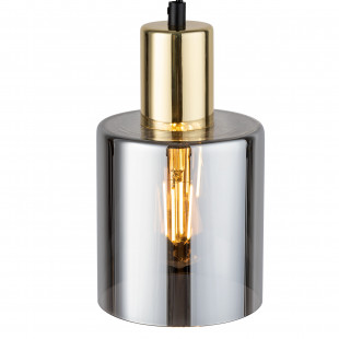 Lampa szklana wisząca Sierra 12cm grafit lustrzany / złoty TK Lighting