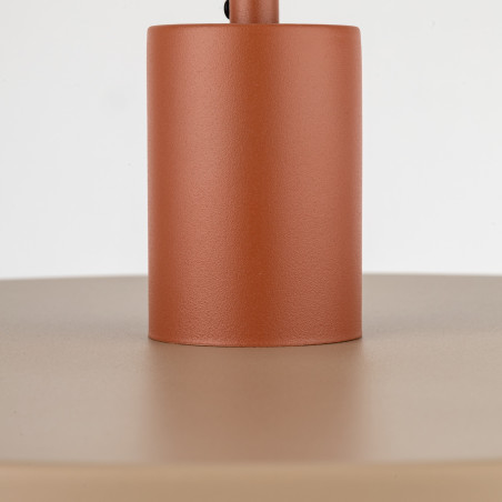 Lampa wisząca z płaskim kloszem Sila Sabia Brick 40cm beżowa TK Lighting