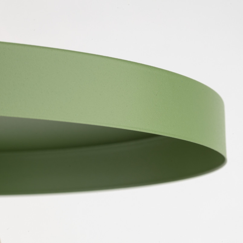 Lampa wisząca z płaskim kloszem Sila Peapod Green 30cm zielona TK Lighting