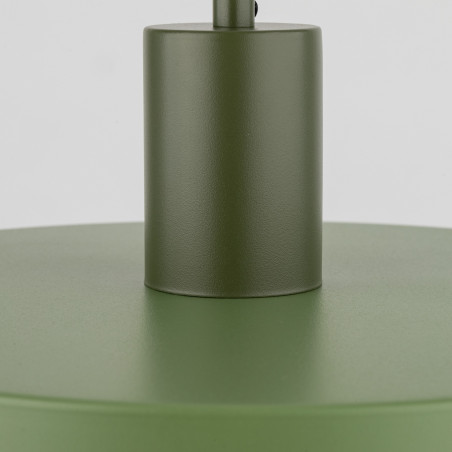 Lampa wisząca z płaskim kloszem Sila Peapod Green 30cm zielona TK Lighting