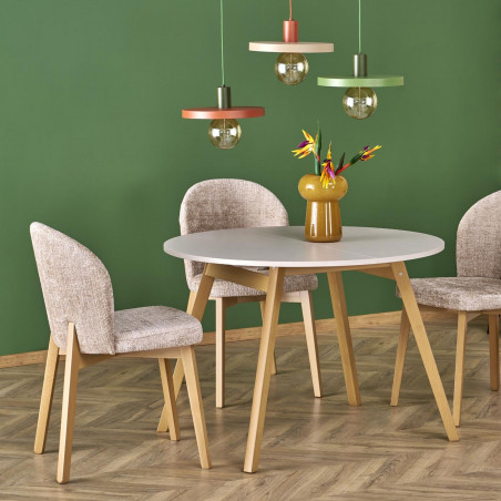 Lampa wisząca z płaskim kloszem Sila Brick Green 30cm ceglana TK Lighting