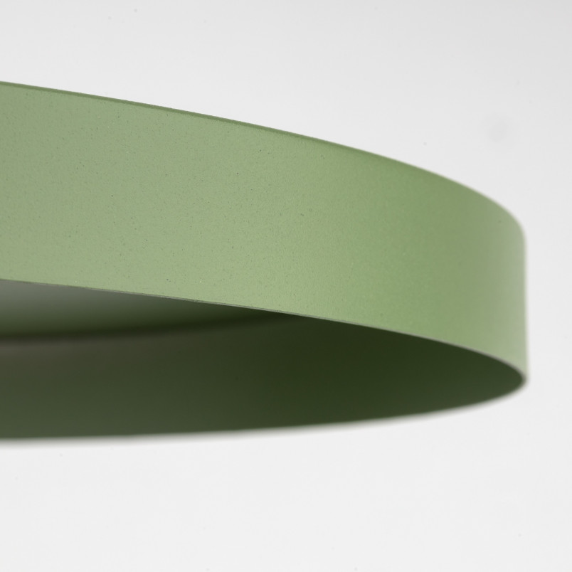 Lampa wisząca z płaskim kloszem Sila Peapod Green 40cm zielona TK Lighting