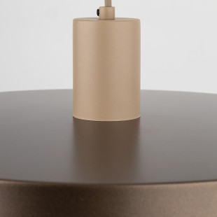 Lampa wisząca z płaskim kloszem Sila Sabia Brown 40cm brązowa TK Lighting