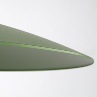Lampa wisząca metalowa ze szklaną kulą Slate 65cm biały / zielony TK Lighting