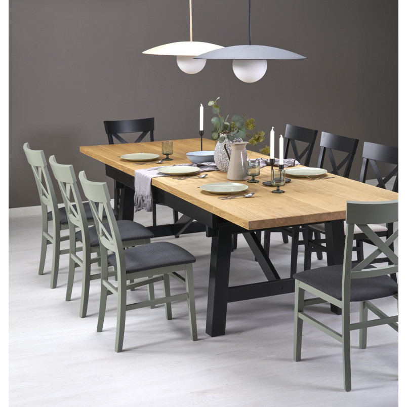 Lampa wisząca metalowa ze szklaną kulą Slate Sabia 65cm biały / beżowy TK Lighting