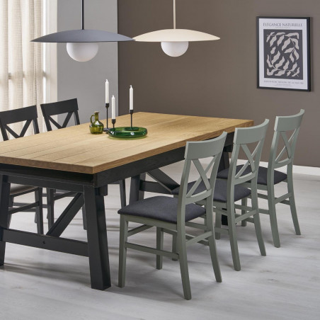 Lampa wisząca metalowa ze szklaną kulą Slate Sabia 65cm biały / beżowy TK Lighting