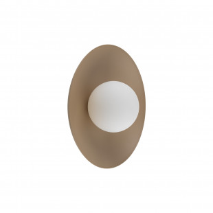 Kinkiet ogrągły ze szklaną kulą Slate Sabia 28cm biały / beżowy TK Lighting