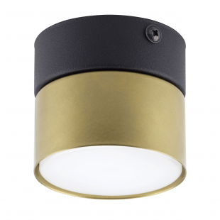 Lampa spot tuba Space 8cm złoto-czarna TK Lighting