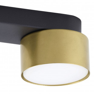 Lampa sufitowa 2 punktowa Space 26cm złoto-czarna TK Lighting