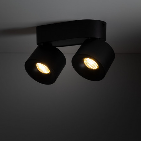 Reflektor podwójny regulowany Spark LED 3000/4000/6000K CCT czarny TK Lighting