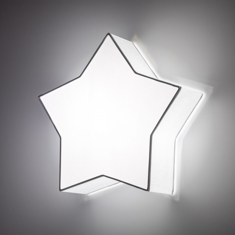 Plafon dziecięcy gwiazda Star 45x43cm szary TK Lighting