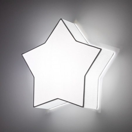 Plafon dziecięcy gwiazda Star 45x43cm szary TK Lighting