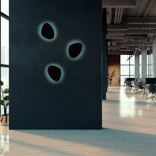 Kinkiet dekoracyjny Stone 49x37cm czarny TK Lighting