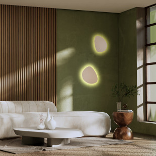 Kinkiet dekoracyjny Stone 49x37cm beżowy TK Lighting