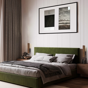 Kinkiet drewniany pionowy Teo LED orzech TK Lighting