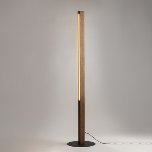 Lampa drewniana podłogowa Teo LED 120cm orzech TK Lighting