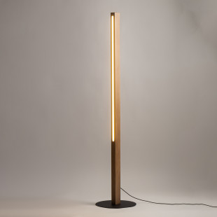 Lampa drewniana podłogowa Teo LED 120cm sosna TK Lighting