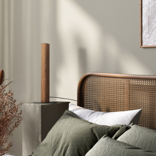 Lampa drewniana stołowa Teo LED 41,5cm orzech TK Lighting