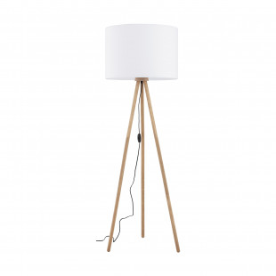 Lampa podłogowa trójnóg z abażurem Tokyo postarzana sosna / biały TK Lighting
