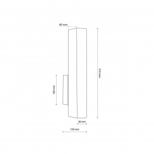 Kinkiet drewniany pionowy Teo LED sosna TK Lighting