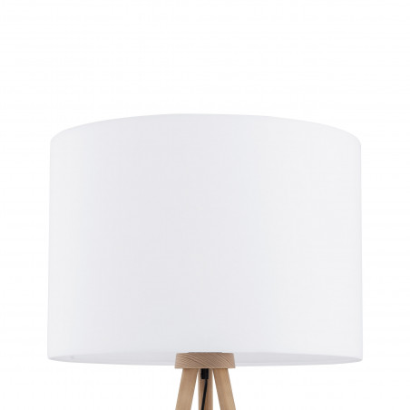 Lampa podłogowa trójnóg z abażurem Tokyo postarzana sosna / biały TK Lighting