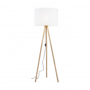 Lampa podłogowa trójnóg z abażurem Tokyo postarzana sosna / biały TK Lighting