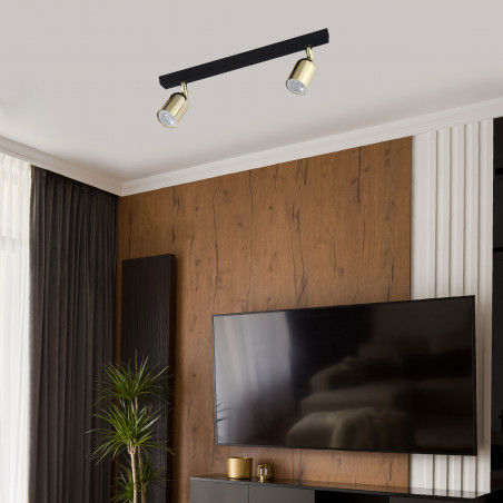 Reflektor sufitowy podwójny Top Gold 45cm złoty TK Lighting
