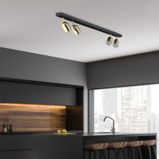 Reflektor sufitowy 4 punktowy Top Gold 88cm złoty TK Lighting
