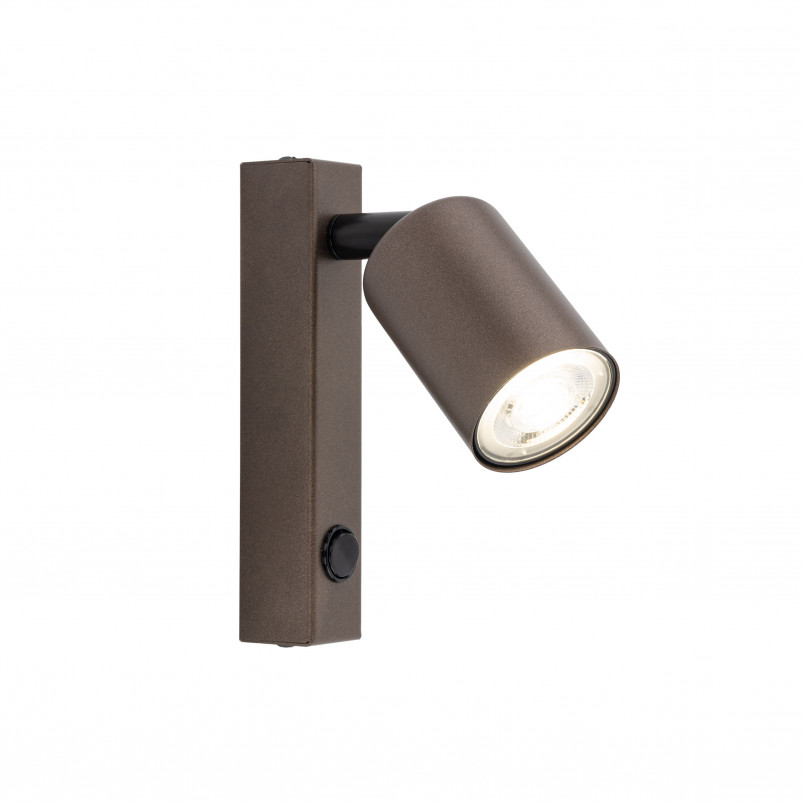 Kinkiet reflektorek z włącznikiem Top brązowy TK Lighting