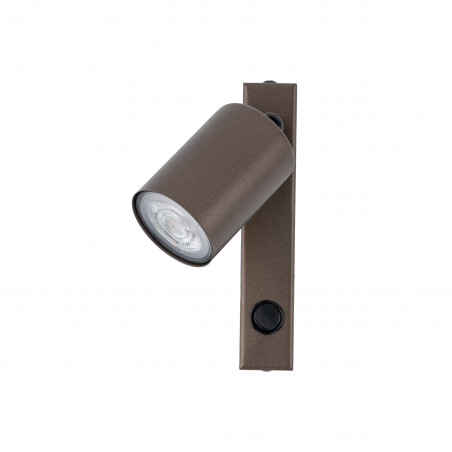 Kinkiet reflektorek z włącznikiem Top brązowy TK Lighting