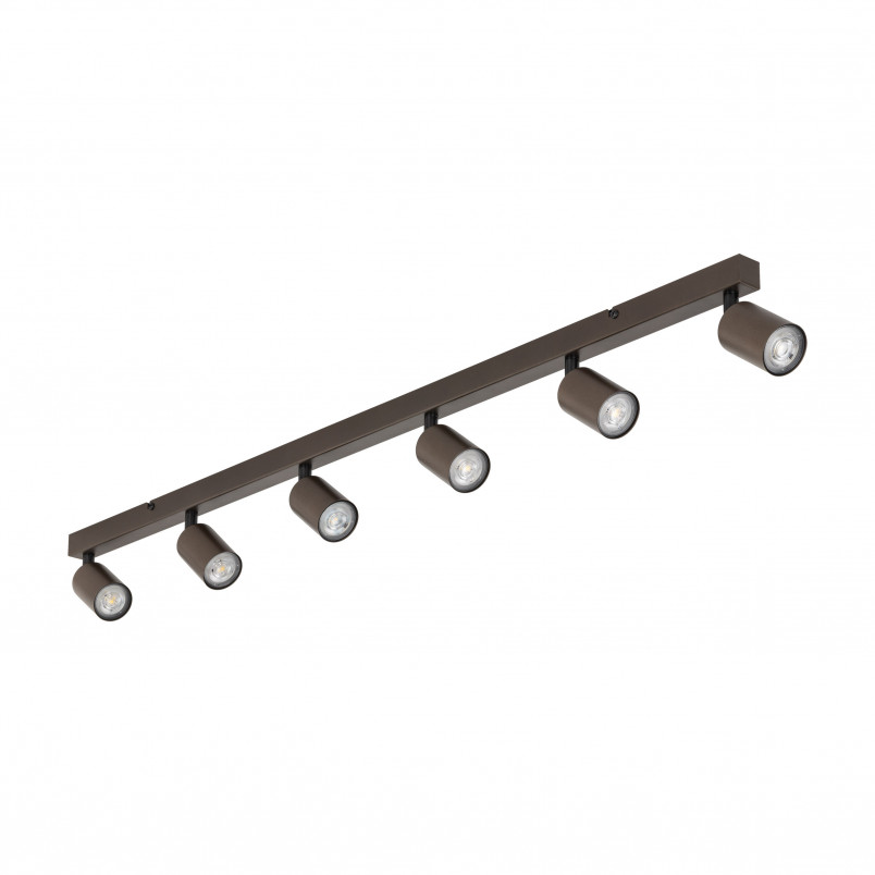 Reflektor sufitowy 6 punktowy Top brązowy TK Lighting