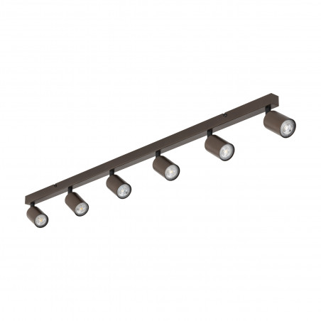 Reflektor sufitowy 6 punktowy Top brązowy TK Lighting