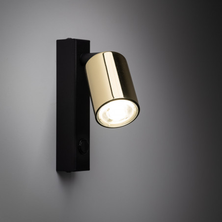 Kinkiet reflektorek z włącznikiem Top Gold złoty TK Lighting