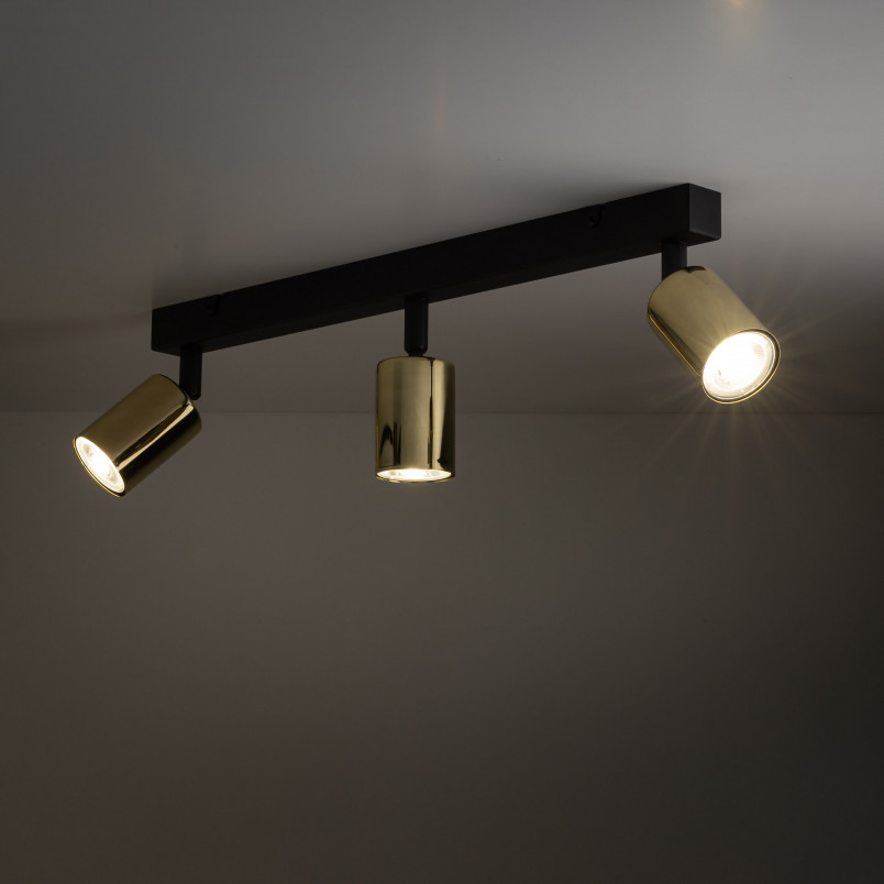 Reflektor sufitowy 3 punktowy Top Gold 60cm złoty TK Lighting