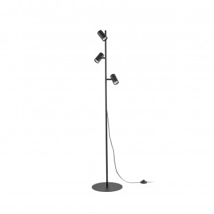 Lampa podłogowa z 3 reflektorkami Top 150cm czarna TK Lighting