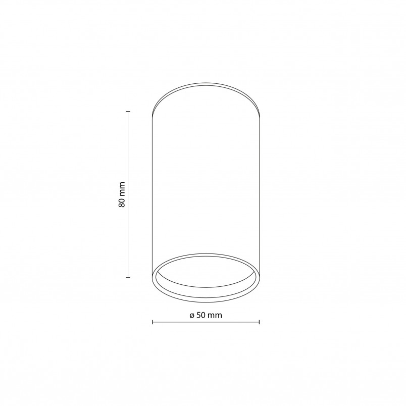 Lampa spot tuba Top 5cm H8cm biały TK Lighting