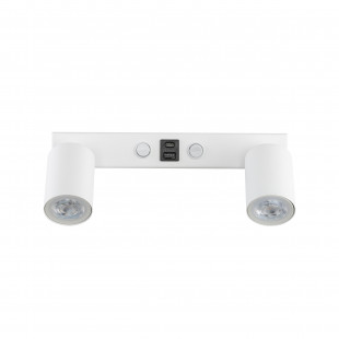 Kinkiet podwójny z usb Top biały TK Lighting