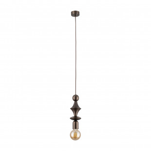 Lampa wisząca żarówka z dekoracyjną oprawką Tower Brown 10cm brązowa TK Lighting