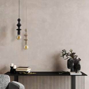 Lampa wisząca żarówka z dekoracyjną oprawką Tower Sabia 10cm beżowa TK Lighting