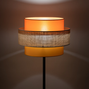 Lampa podłogowa z kolorowym abażurem Trio Juta 50cm H159cm TK Lighting