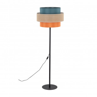 Lampa podłogowa z kolorowym abażurem Trio Juta II 50cm H159cm TK Lighting