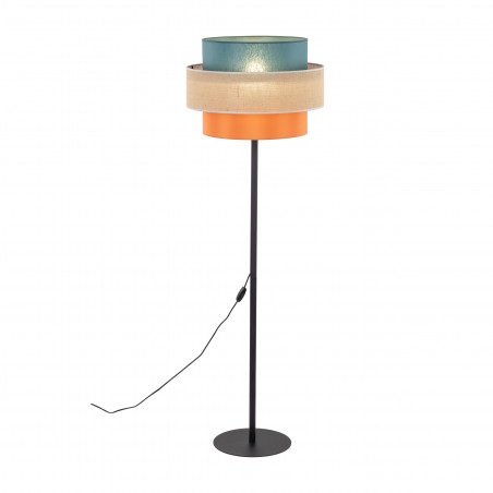 Lampa podłogowa z kolorowym abażurem Trio Juta II 50cm H159cm TK Lighting