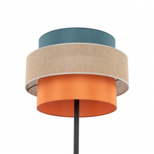 Lampa podłogowa z kolorowym abażurem Trio Juta II 50cm H159cm TK Lighting