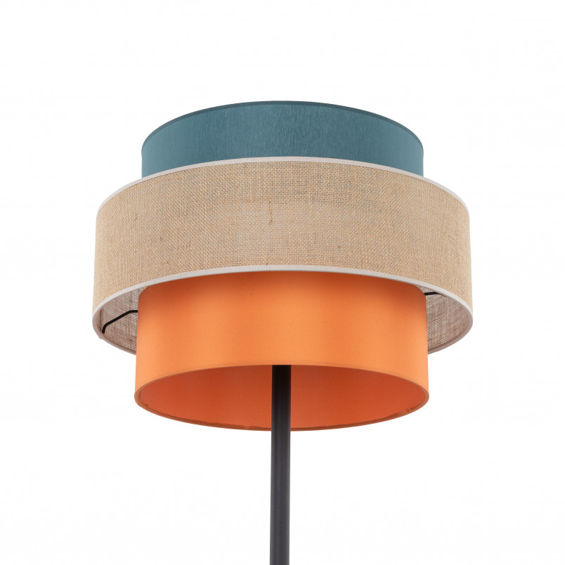 Lampa podłogowa z kolorowym abażurem Trio Juta II 50cm H159cm TK Lighting