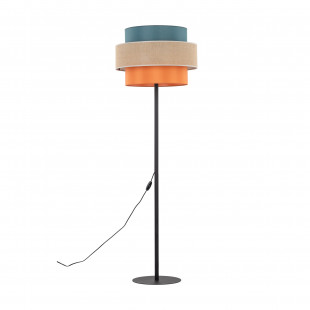 Lampa podłogowa z kolorowym abażurem Trio Juta II 50cm H159cm TK Lighting