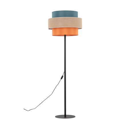 Lampa podłogowa z kolorowym abażurem Trio Juta II 50cm H159cm TK Lighting
