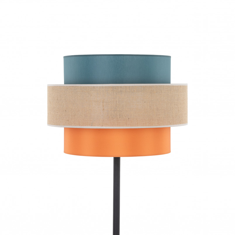 Lampa podłogowa z kolorowym abażurem Trio Juta II 50cm H159cm TK Lighting